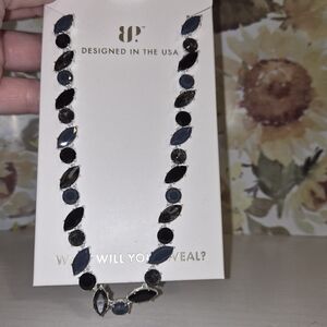Elegant Black and Blue Necklace
